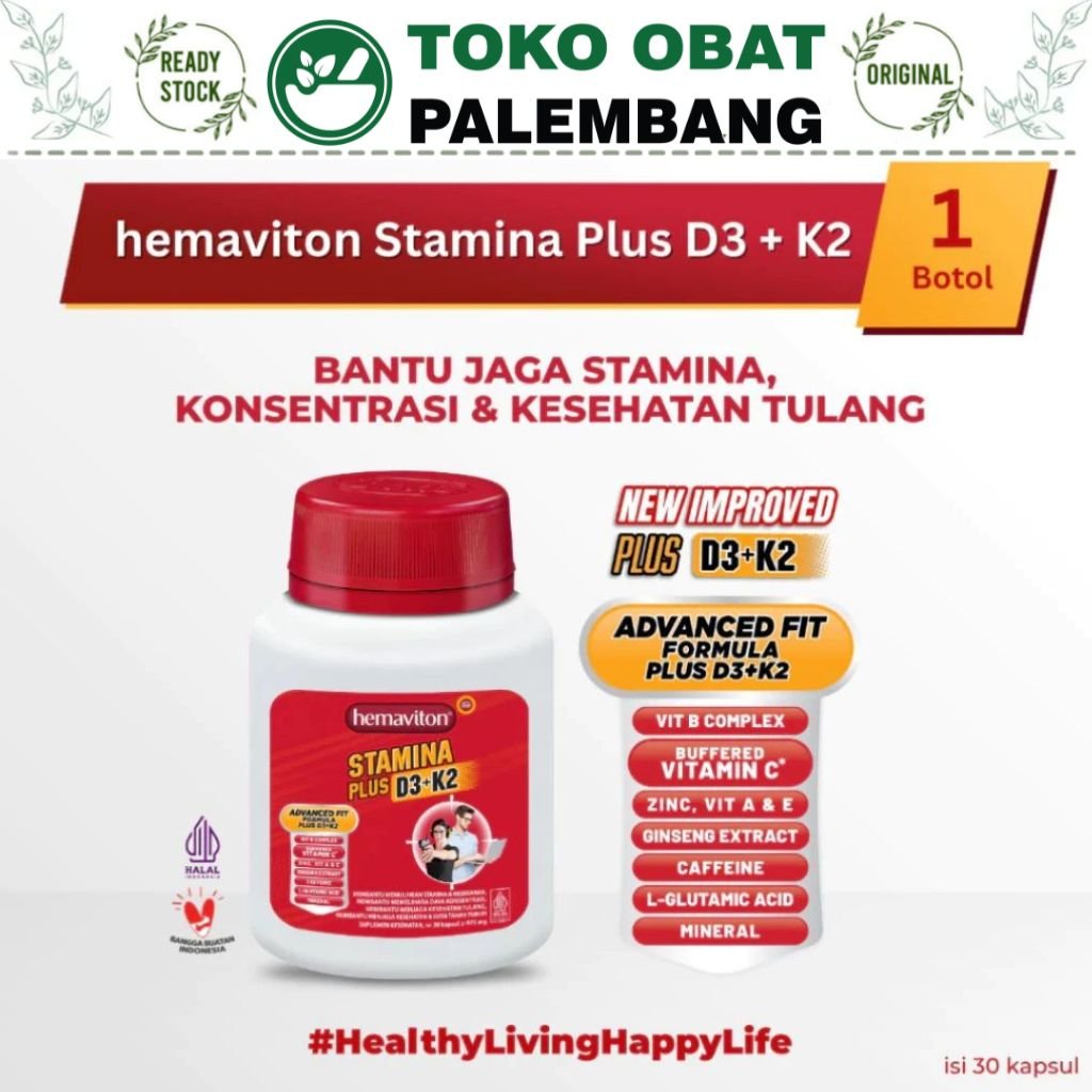 HEMAVITON STAMINA PLUS 30 KAPSUL KONSENTRASI DAN STAMINA