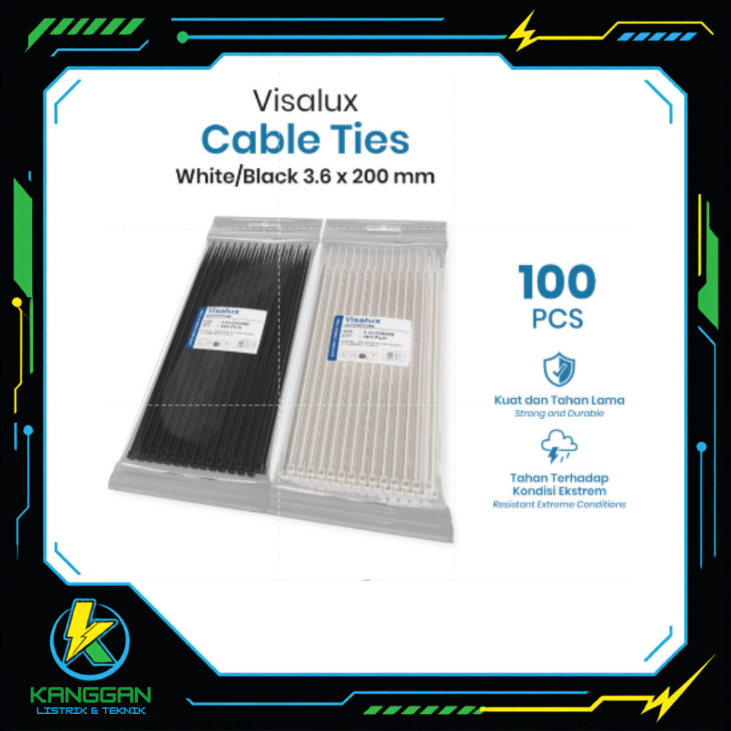 Kabel Ties 3.6 x 200 mm Visalux / Cable Ties Visalux