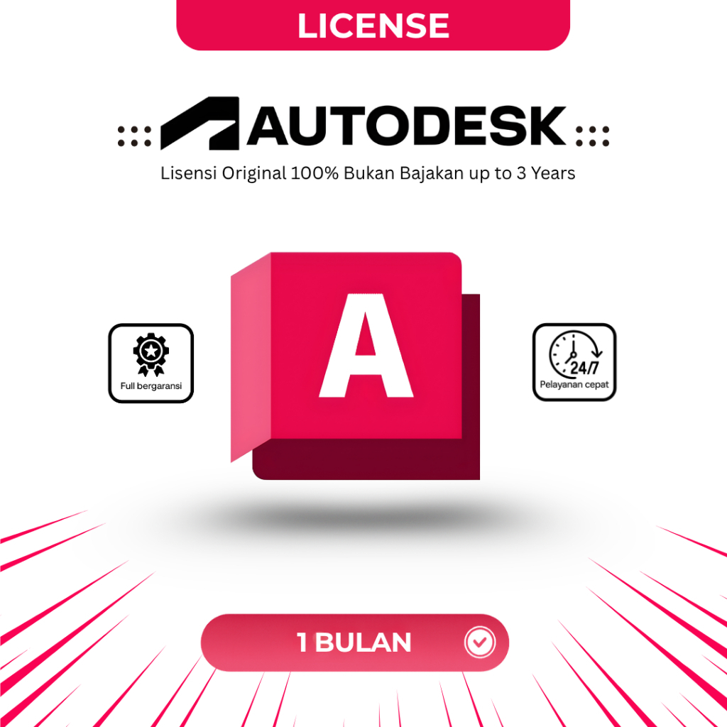 Lisensi Autocad Autodesk Resmi | 1 -3 Tahun | Support Macbook | Original 100% Bukan Bajakan