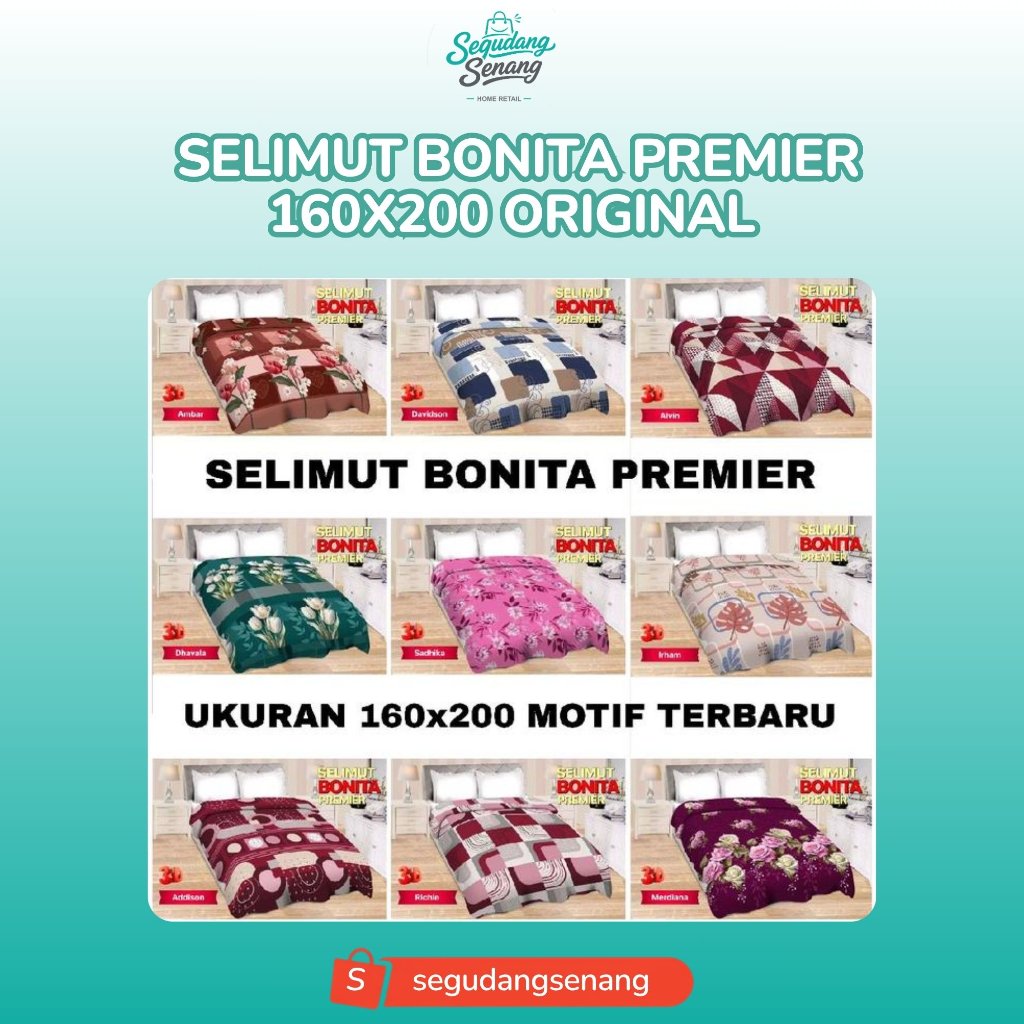 REJEKI SALE - SELIMUT BONITA PREMIER 160x200 ORIGINAL