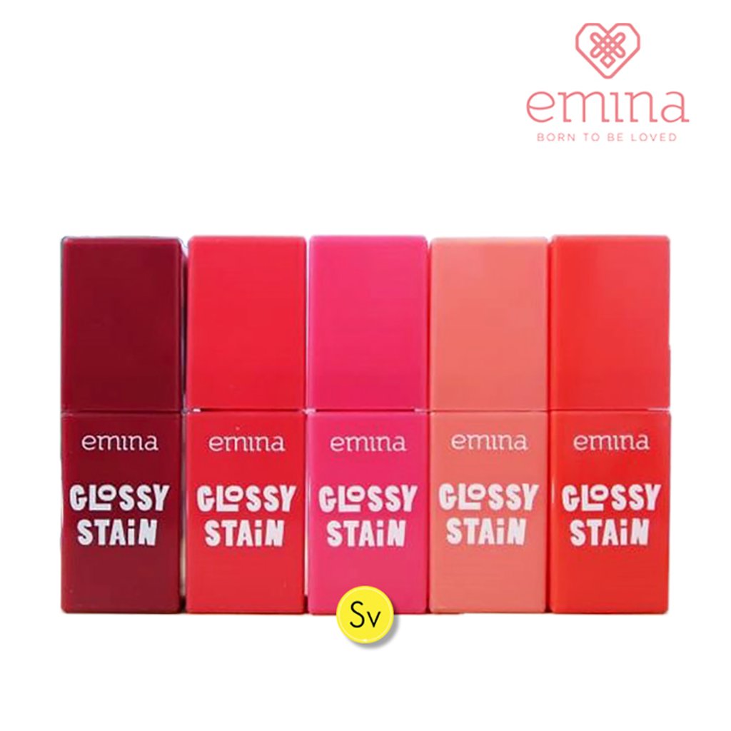 Emina Glossy Stain Lip Tint - Lipstik Emina BPOM