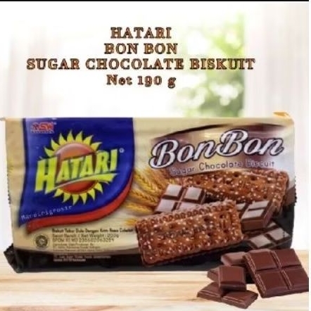 Hatari Bonbon Sugar Chocolate Biscuit 190 Gram - Hatari Biskuit