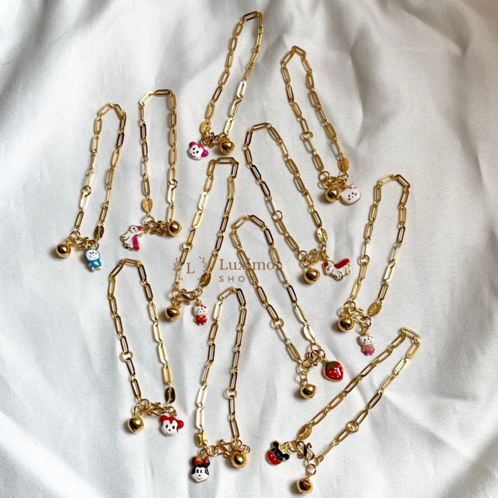 Gelang Tangan Anak Paperclip 1gram Emas Muda