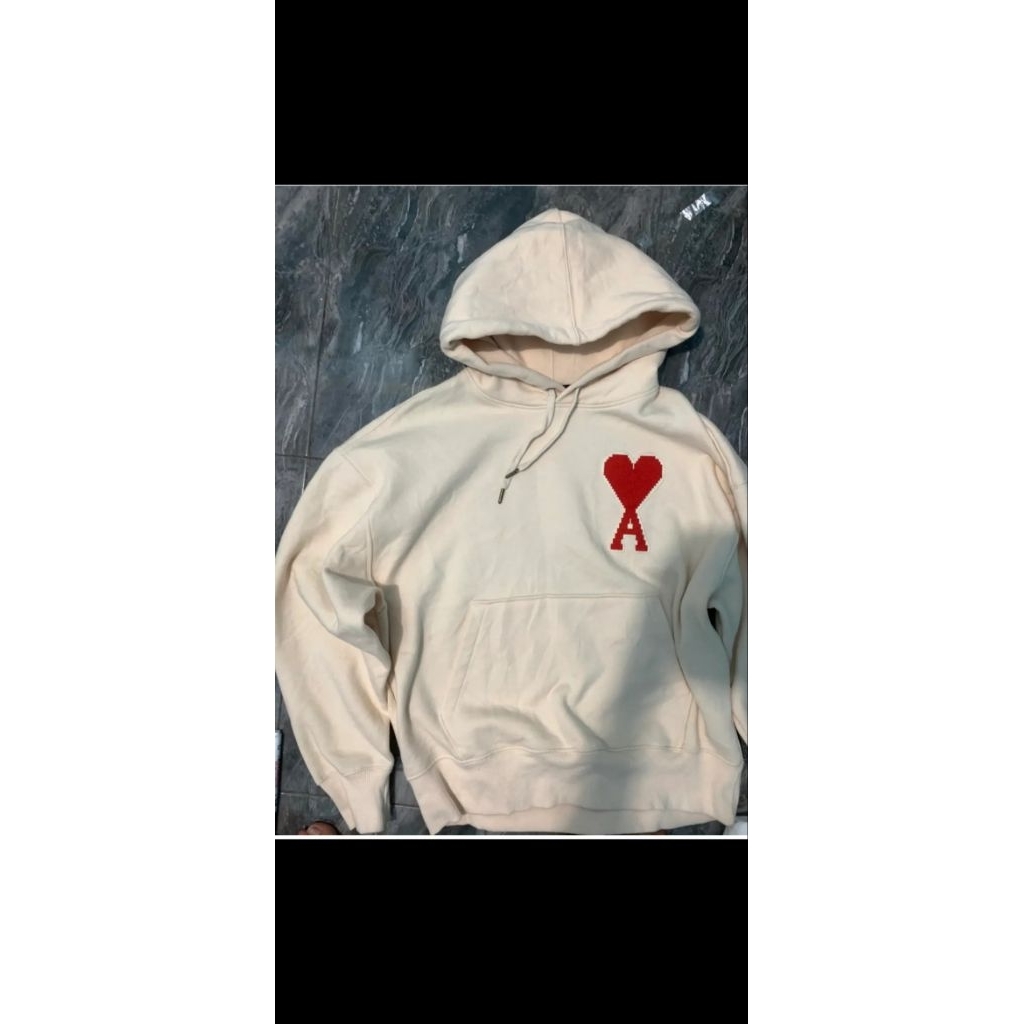 AMI Alexandre Mattiussi Heart Hoodie 100% Authentic