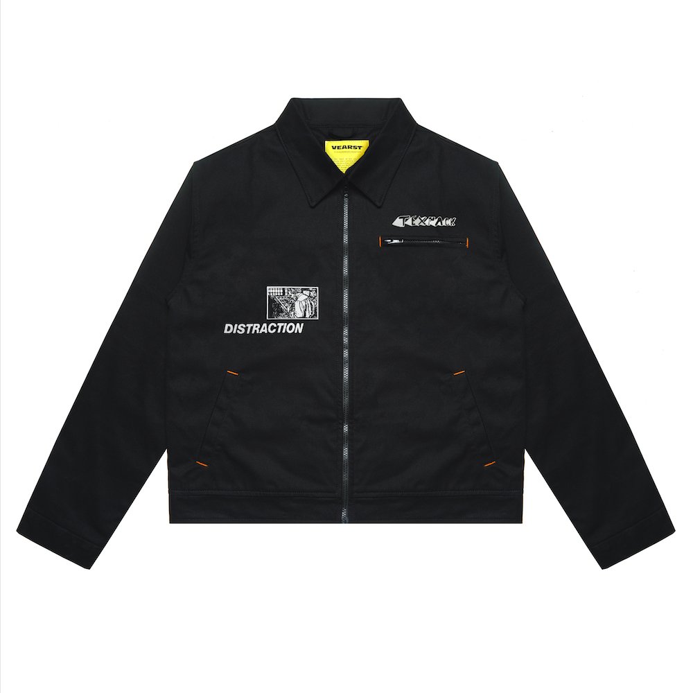 Vearst x Texpack Work Jacket Zipper Bonza Black