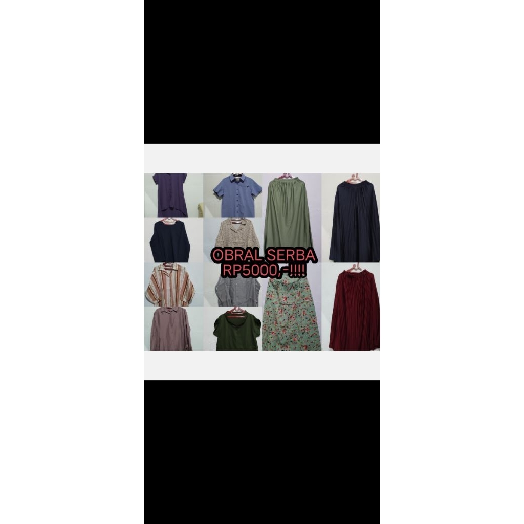 PRELOVED BAJU SERBA 5RIBU OBRAL