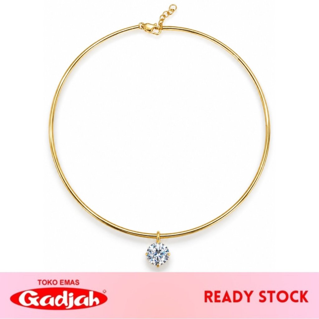 Kalung Emas Pipo Choker Solitaire - Toko Emas Gadjah