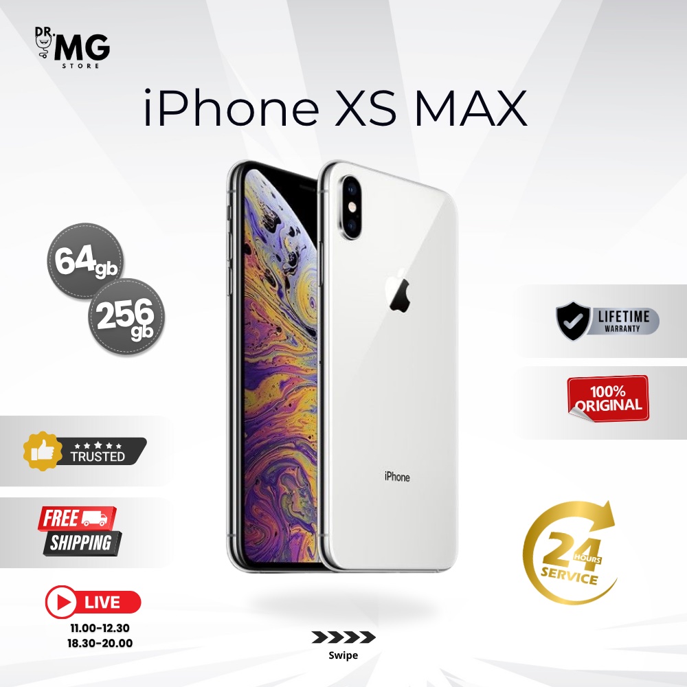 iPhone Xs Max 64Gb | 256Gb | 512Gb Fullset Resmi Original