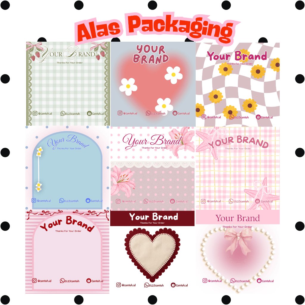 (CUSTOM) Alas Packaging / Kertas Packing Gelang Cincin Aksesoris / Kertas Dudukan