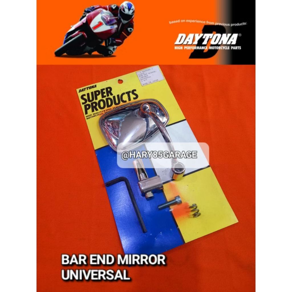 BAR END MIRROR SPION DAYTONA UNIVERSAL ORIGINAL JAPAN