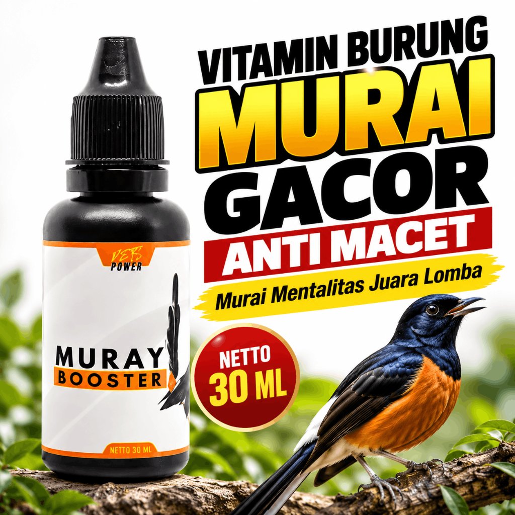30 ML Suplemen Vitamin Doping Burung Murai Batu Ternak Spontan Untuk Lomba Obat Anti Serak Ngelowo