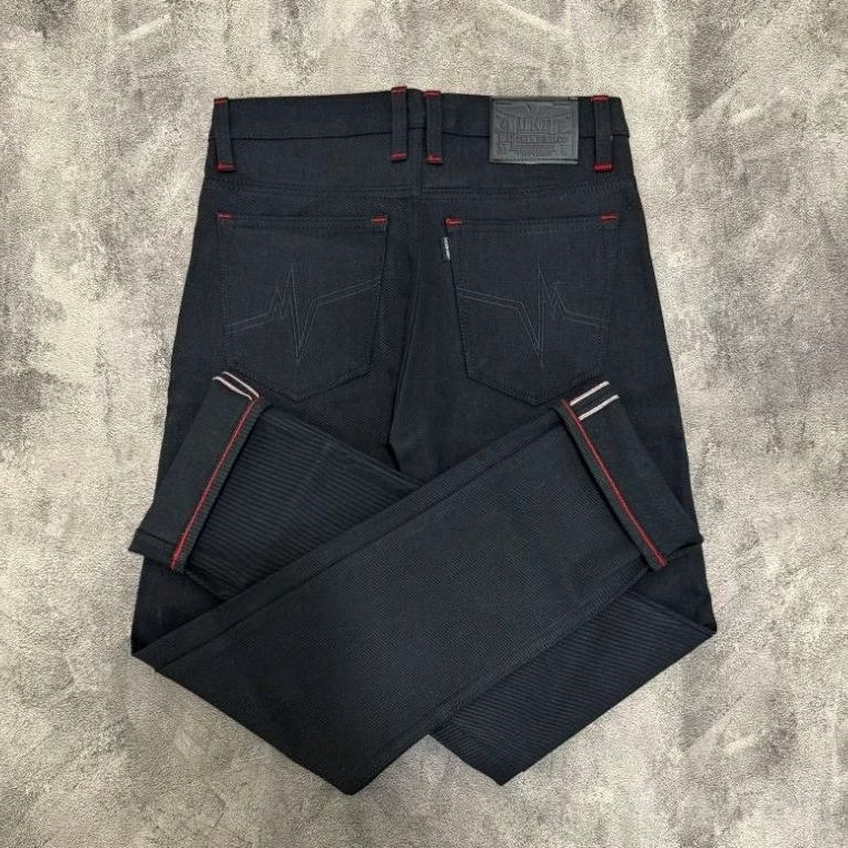 CELANA DENIM SELVEDGE FULL BLACK 16.OZ