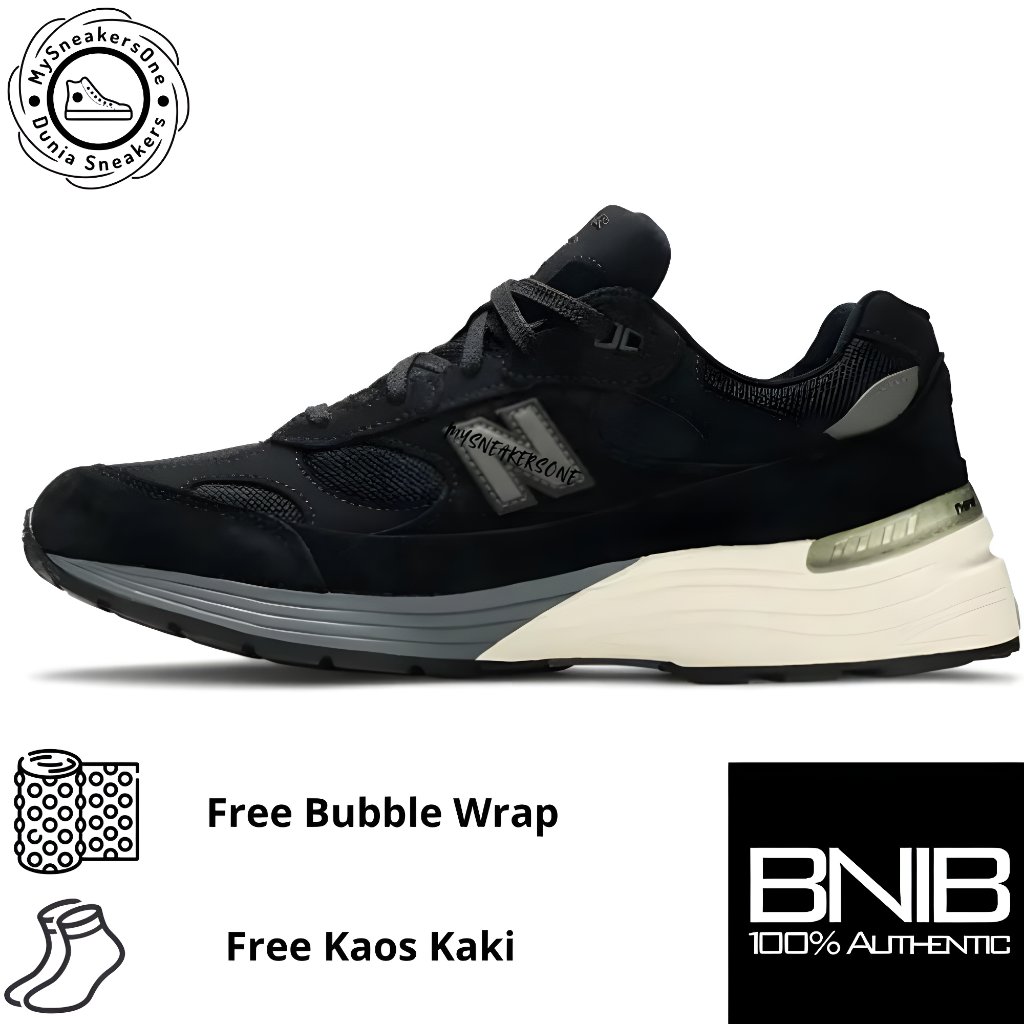 Sepatu Kasual 992 Black Grey