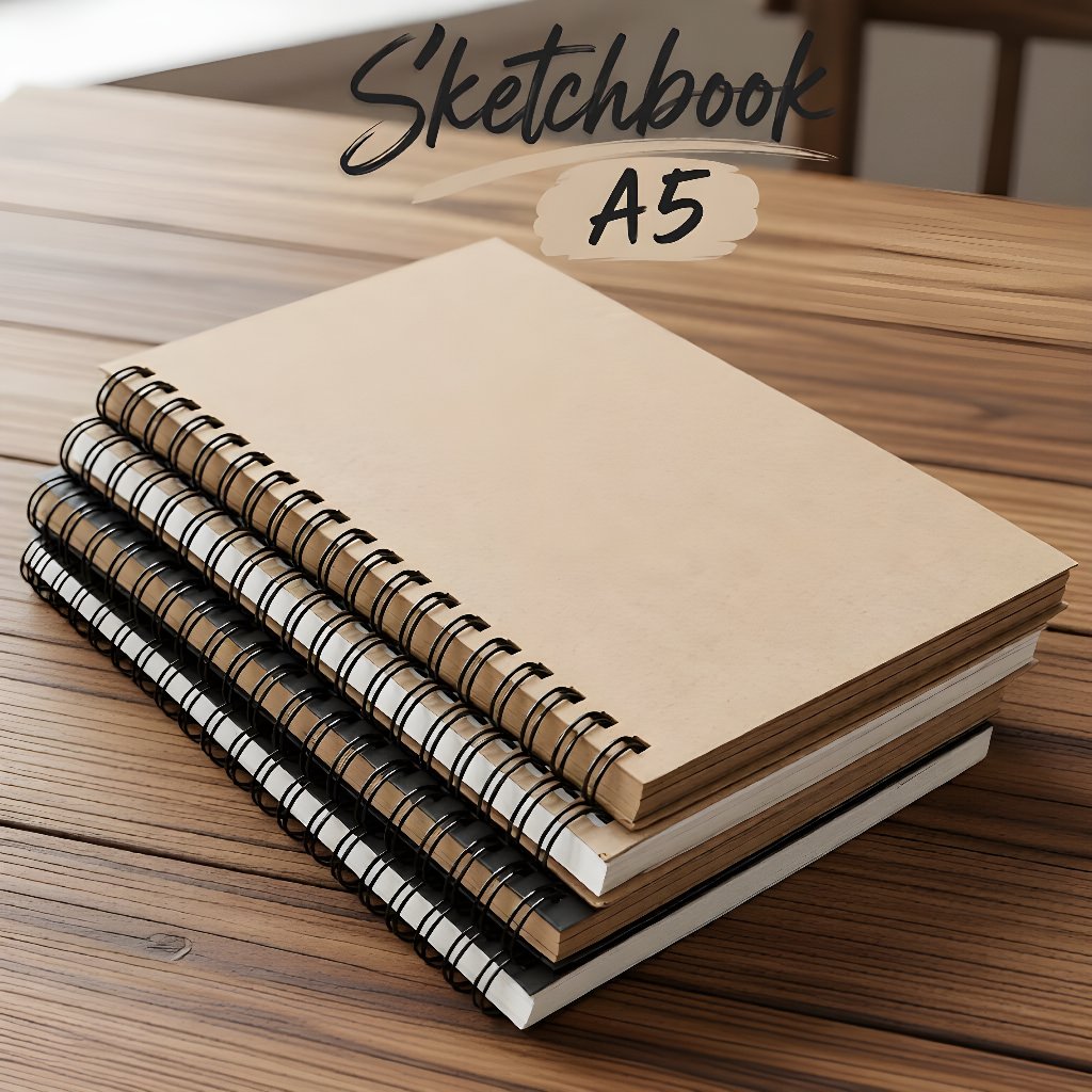 Sketchbook 100 Halaman 50 Lembar Ukuran A5 Isi 3 Warna