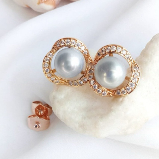 Giwang Tusuk Mutiara Lombok Asli Terbaru - Giwang Pesta - Giwang Anting Kantor - Giwang Anting Mutia