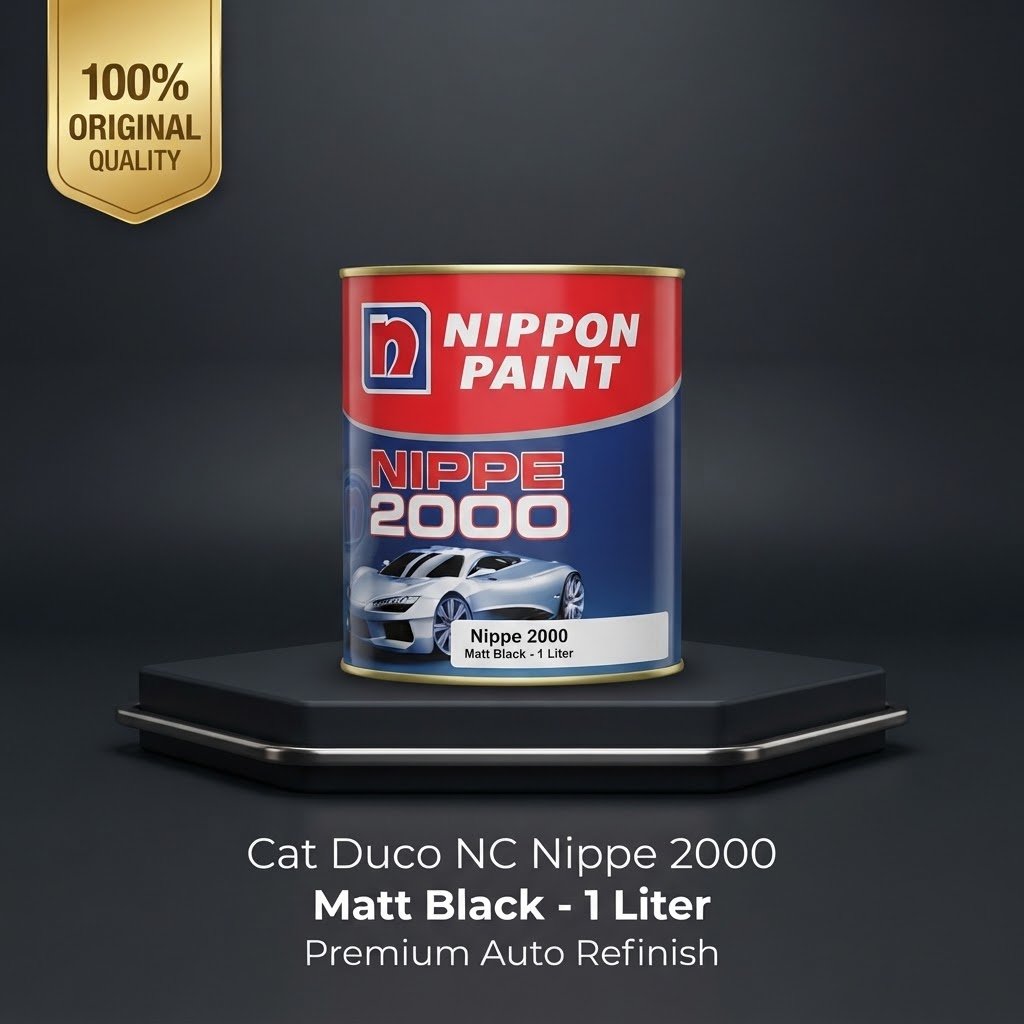 Cat Nippe 2000 Hitam Doff Matt Black 1 liter