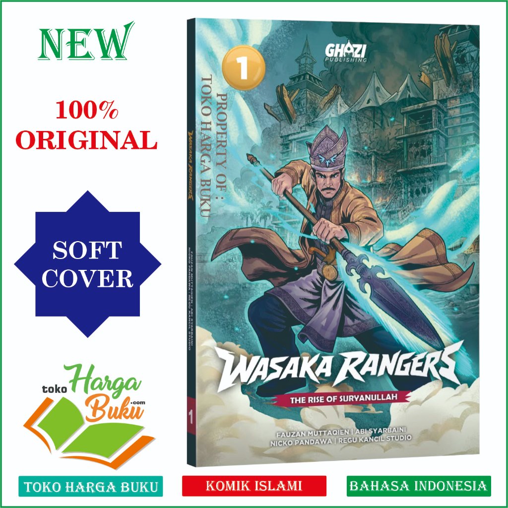 Komik Wasaka Rangers JILID 1 The Rise Of Suryanullah FULL COLOR Buku Anak Islami - Ghazi Publishing
