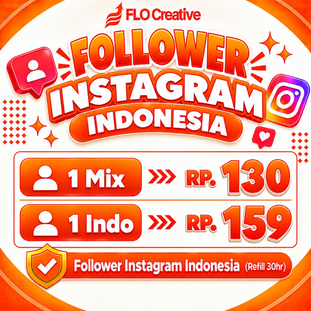 Jasa Follower Instagram Indonesia Real Akun Bergaransi Flo Creative