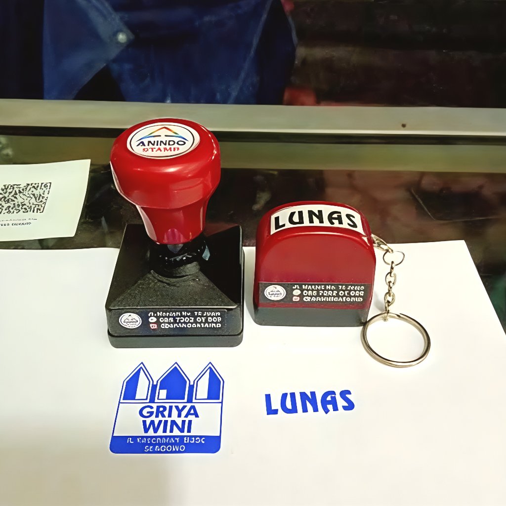 Stempel Flash Cap Otomatis Stempel Instansi Stempel Nama Stempel Tandatangan / Stempel Nama