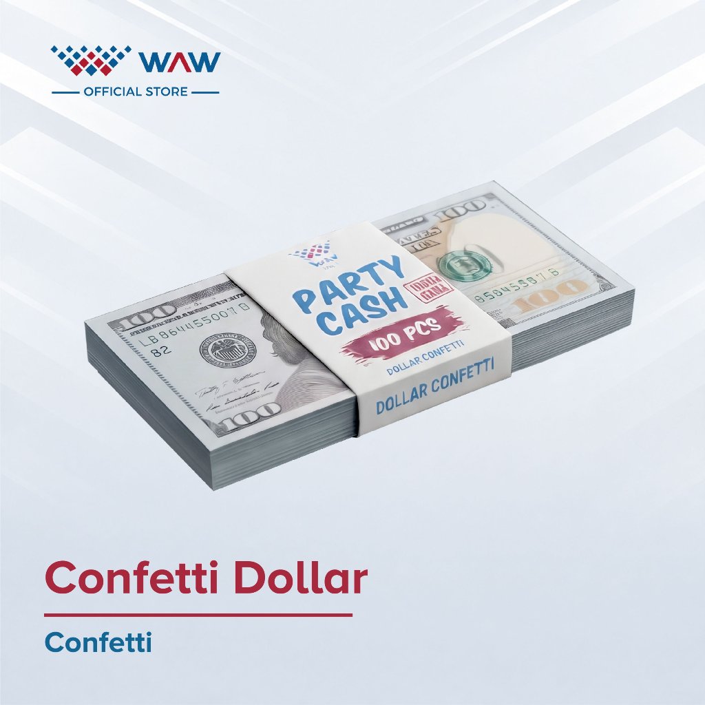 Party Properti Dolar / Confetti Dollar / Confetti Kertas Gambar Dolar /Uang Mainan