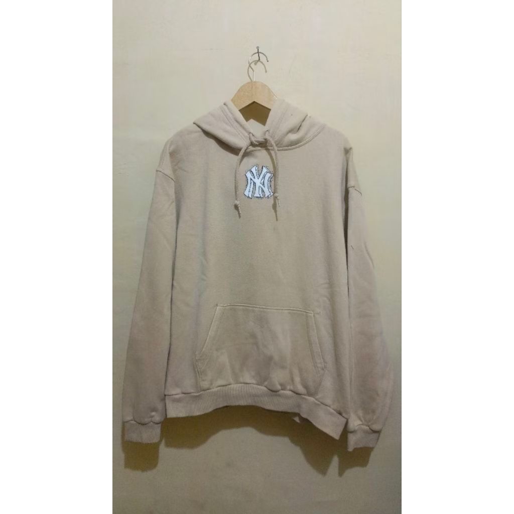 Hoodie Mlb Big Logo Cream
