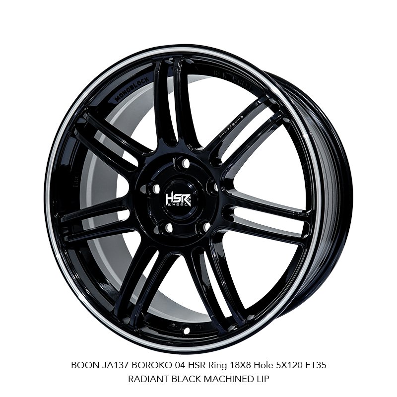 HSR WHEEL Velg JDM BOON Ring 18 Lebar 8 PCD 5X120 Alloy BMW