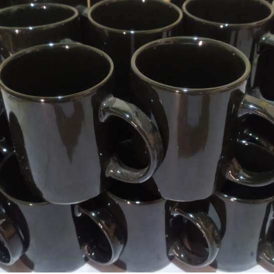 SOUVENIR Mug Coffee - Tea Keramik warna Hitam
