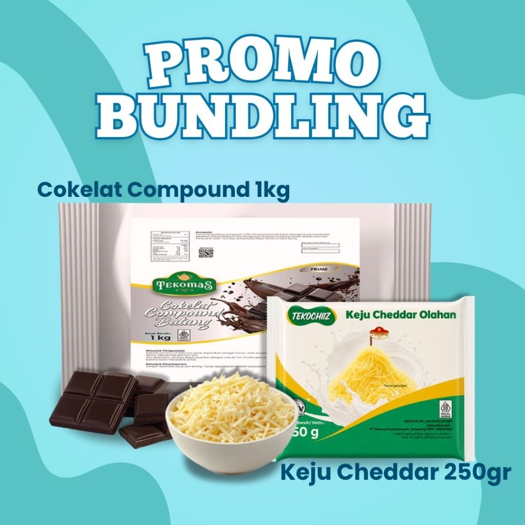 Mas Tekomas Promo Bundling Cokelat Batang 1 Kg + Keju Saychiiz 250 Gr Harga Hemat Topping Isian Kue
