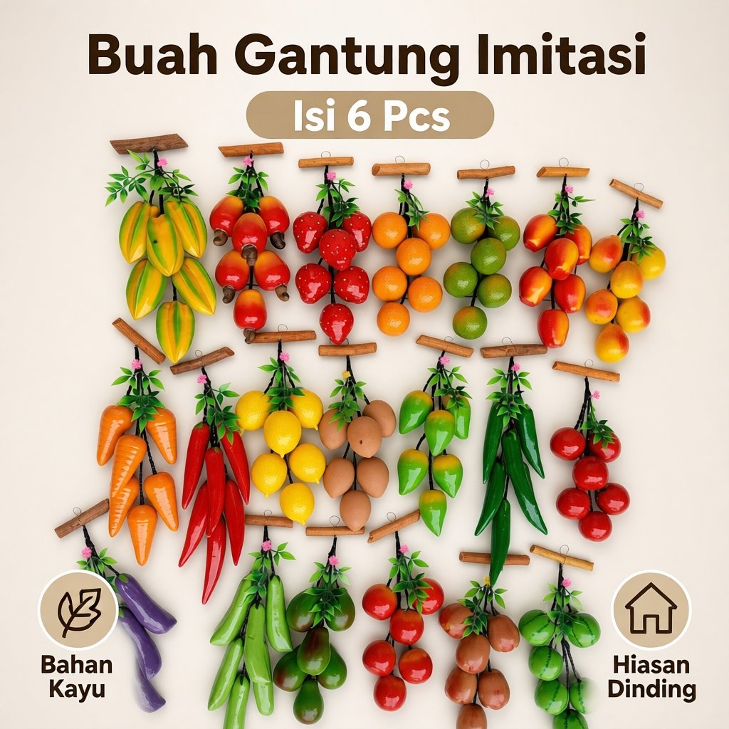 BUAH gantung /buah imitasi//buah tiruan