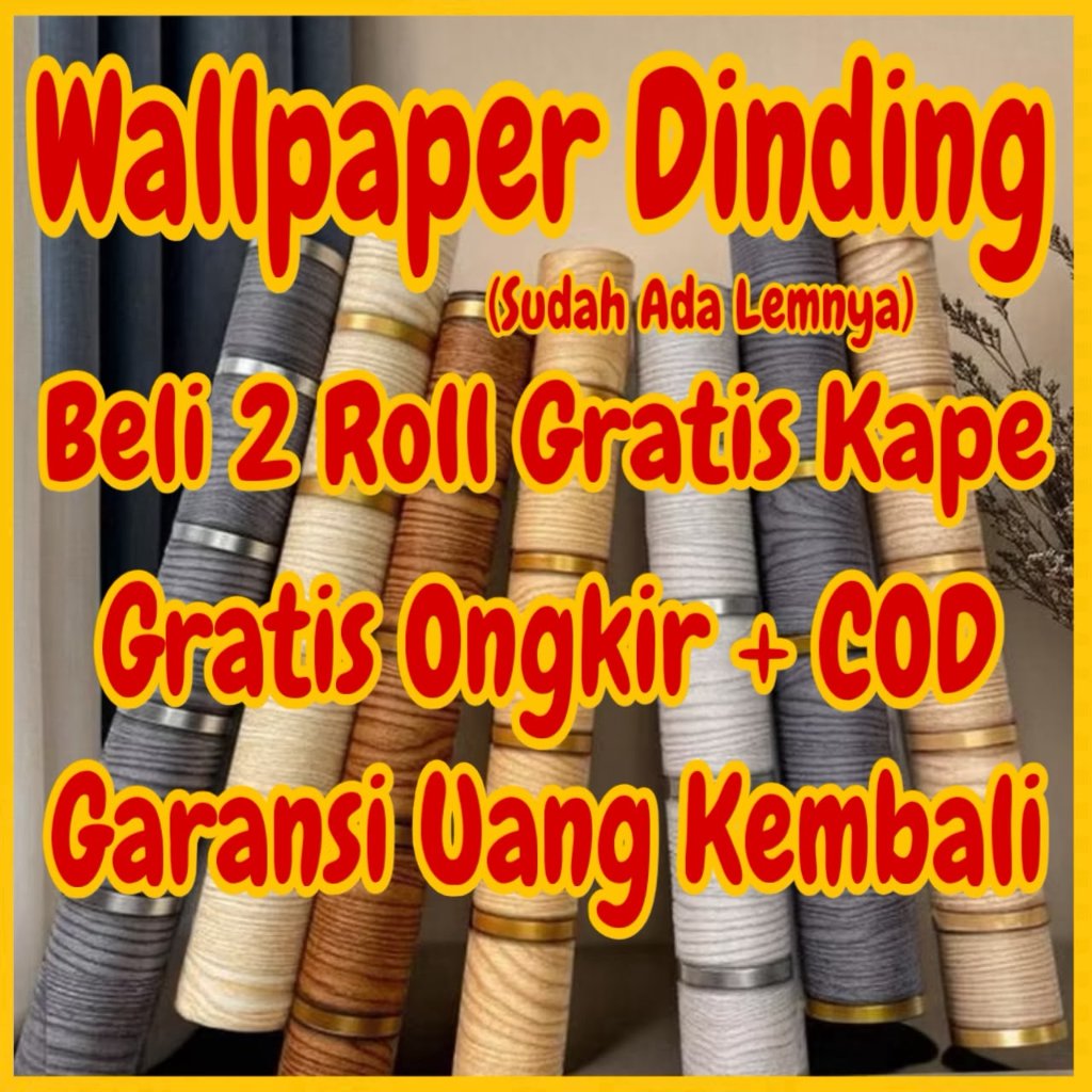 Wallpaper dinding 10 meter Wallpaper dinding kamar tidur stiker dinding kamar tidur sticker dinding 