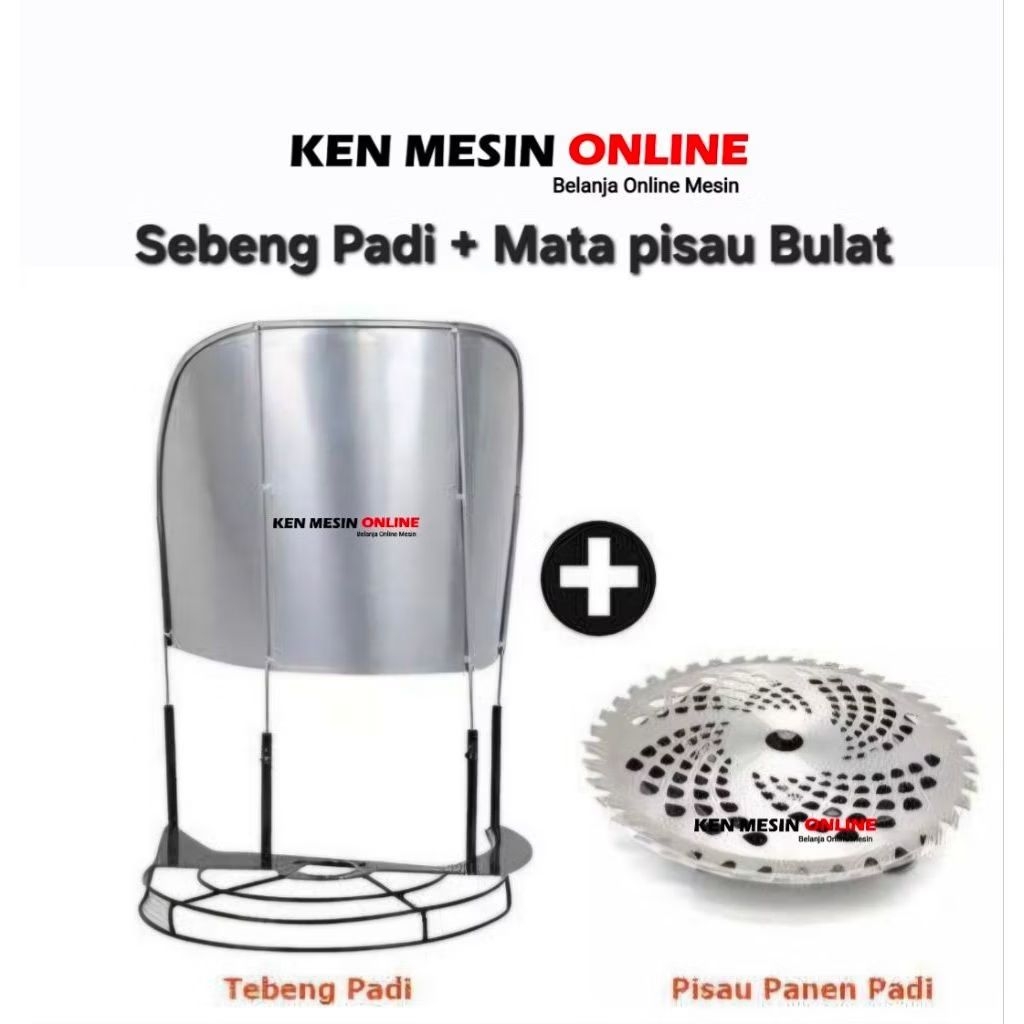 Alat Panen Padi Cover Dan Pisau Bulat Mesin Rumput