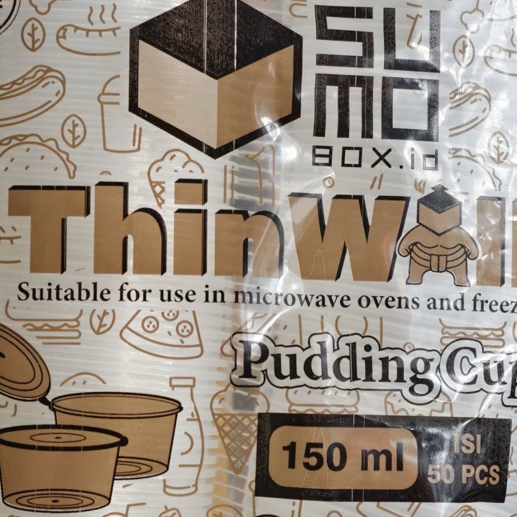 Sumo Cup Saus 25Ml / Cup Saus + Tutup 25Ml / Tempat Saus 25Ml (50Pcs)
