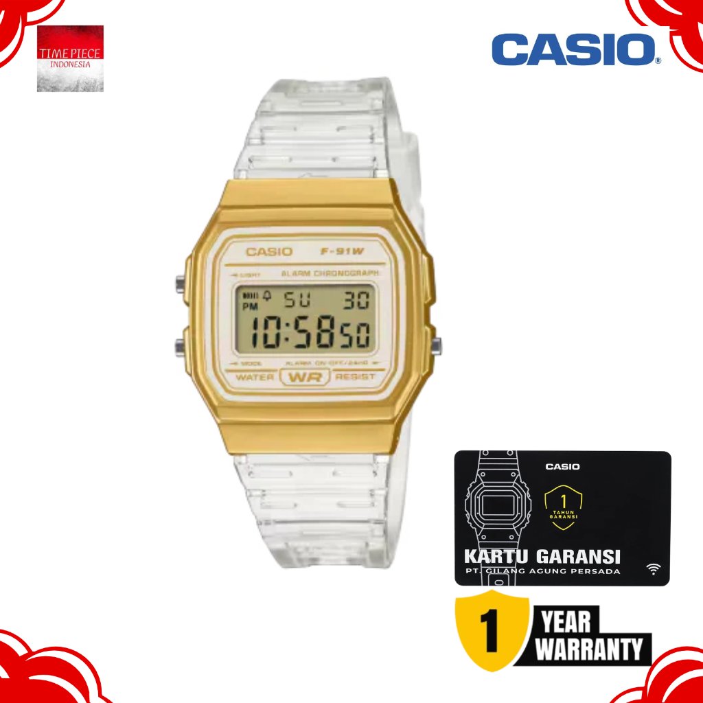 CASIO DIGITAL F-91WS-7A2DF / CASIO F91WS-7A2 ORIGINAL & GARANSI