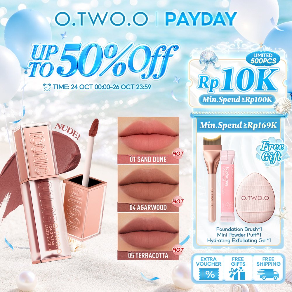 Haute Series O.TWO.O Long Wear Lipgloss Velvet Matte Lightweight  Smooth Plump Lip Waterproof Lip Ma