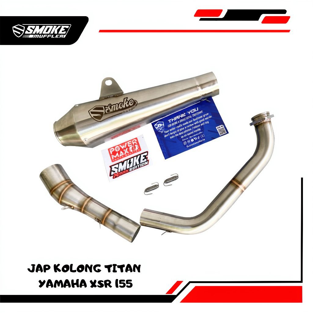 Knalpot Yamaha Xsr 155 Underbelly original smoke muffler