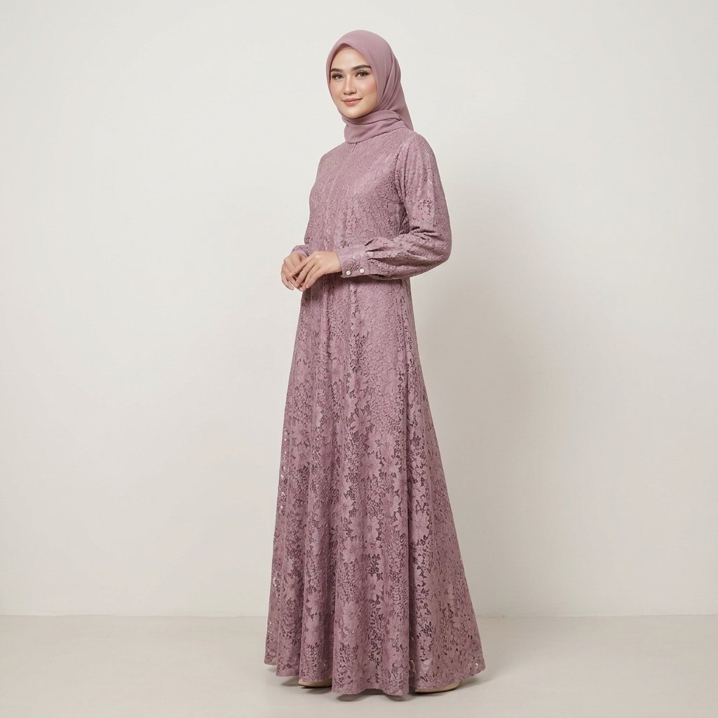 Arora.Shop Gamis wanita Premium Burkat Terbaru Gamis Wanita Jumbo Burkat Dress Kondangan Cewek Kekin