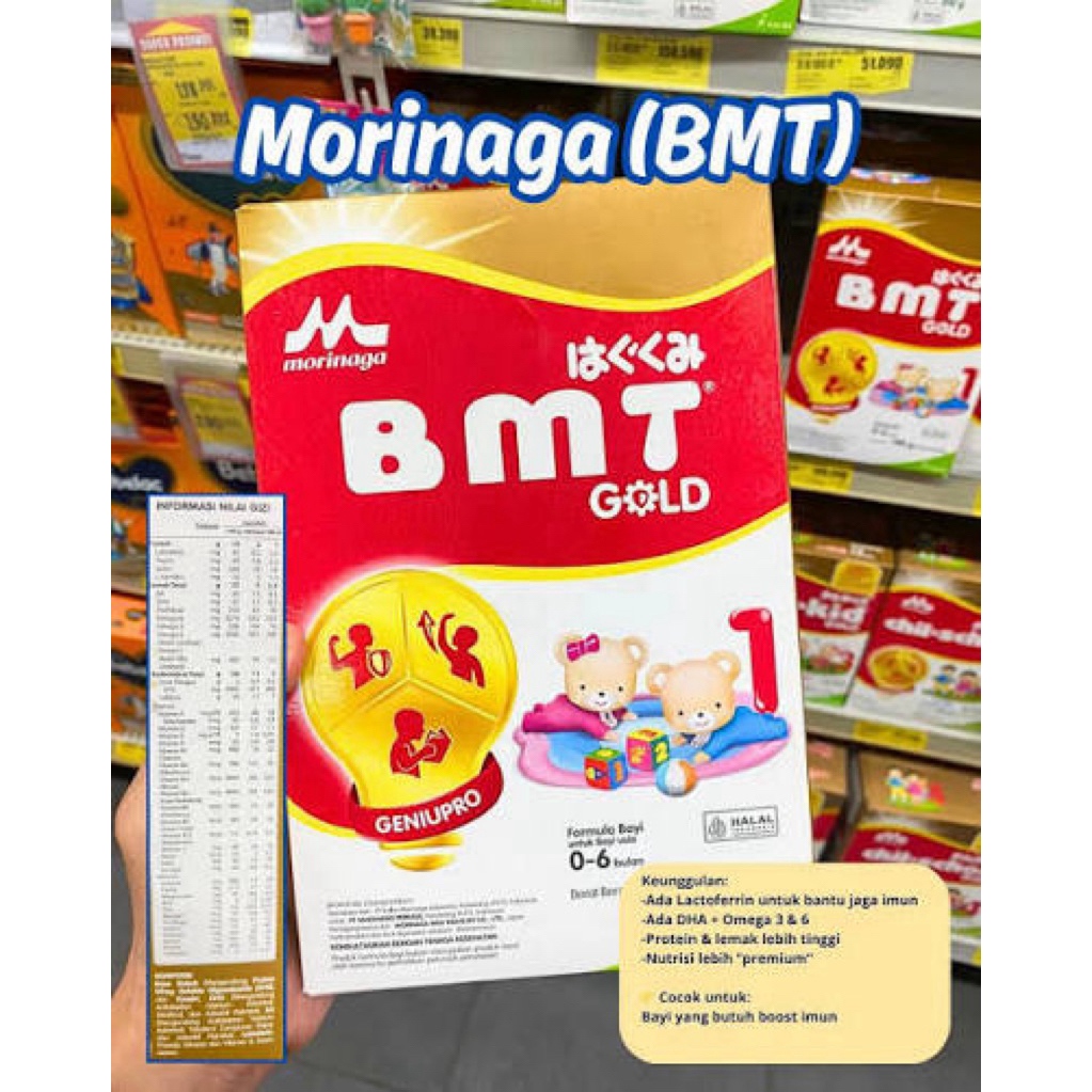 Susu Formula Morinaga BMT Gold 800gr untuk Bayi 0-6 Bulan