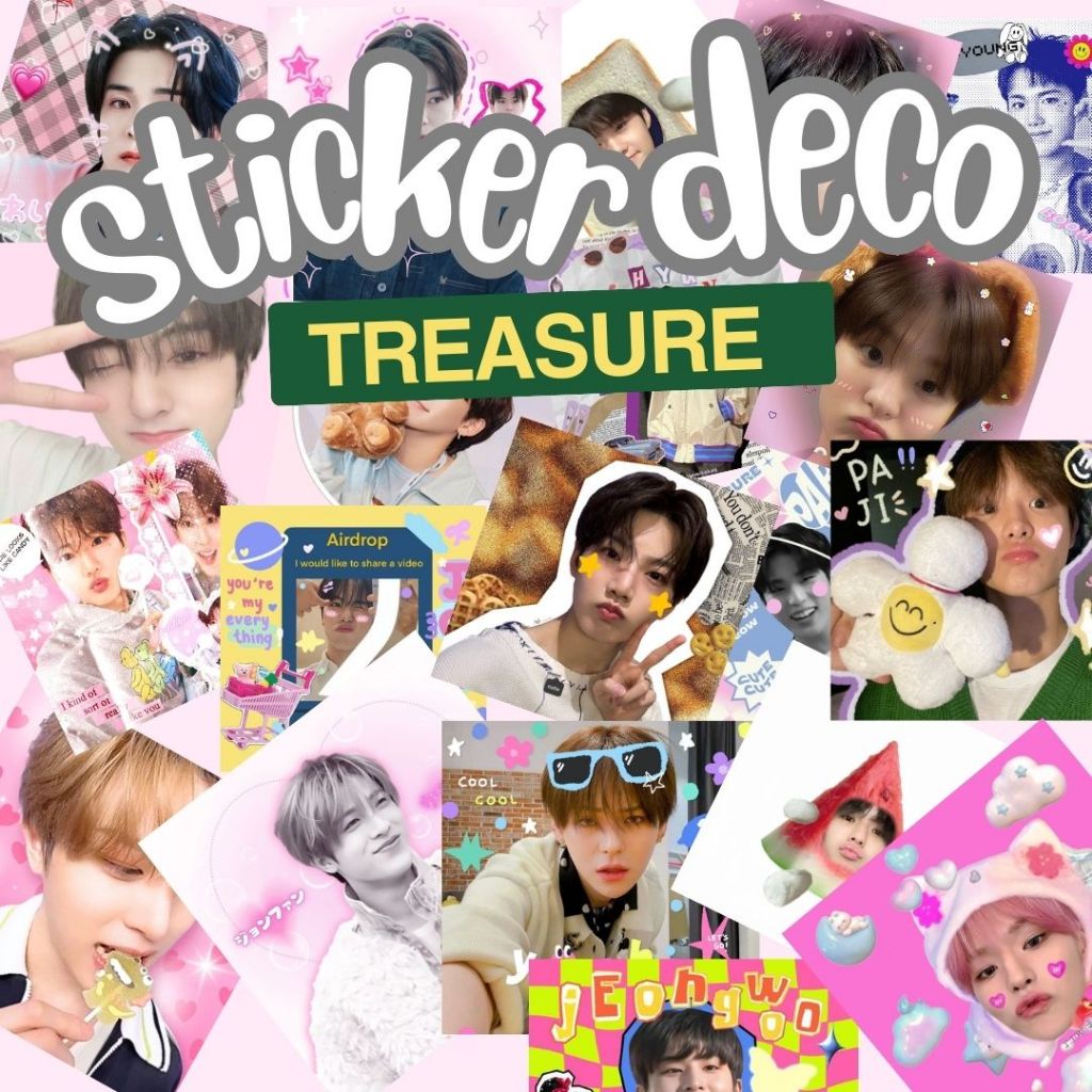 

Treasure Cute Kpop Mail Sticker Deco Isi 25pcs 3,5 x 3,5 Love Mail Lucu Aesthetic Journal Freebies