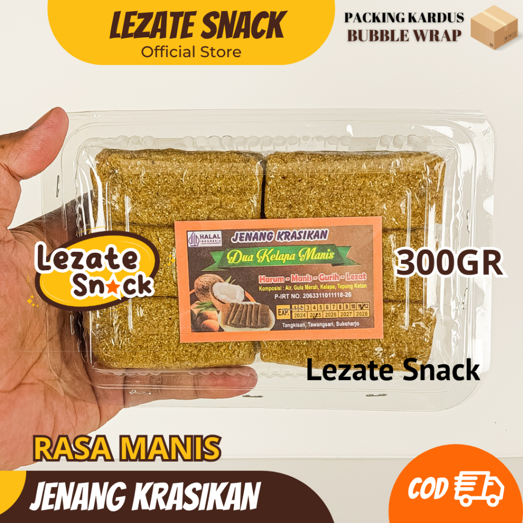 Jenang Krasikan Solo 300GR Premium Gula Jawa Asli Murah / Dodol Jenang Krasikan Jogja Magelang Kelap