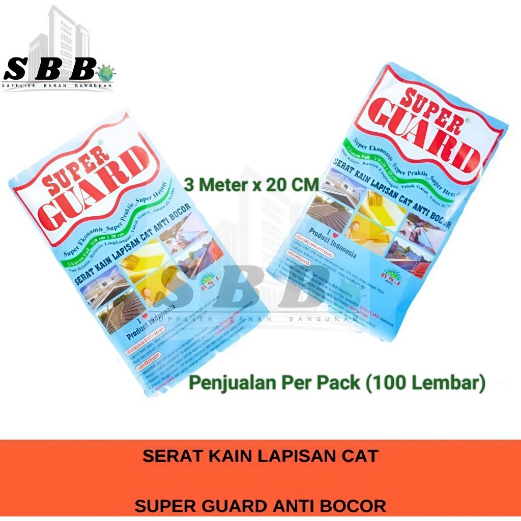 (100 LEMBAR) SERAT TISU ANTI BOCOR/ SERAT TISSUE ANTI BOCOR GENTENG / SERAT TISU WATERPROOF/ PELAPIS