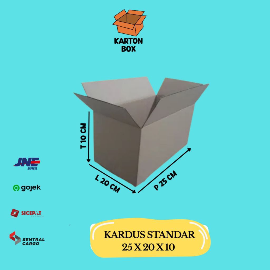

Kardus Standar Box 25x20x10 / Kardus Packing/ Box Kardus