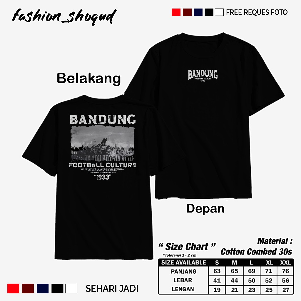 Tshirt - BANDUNG FOOTBALL CULTURE Unisex