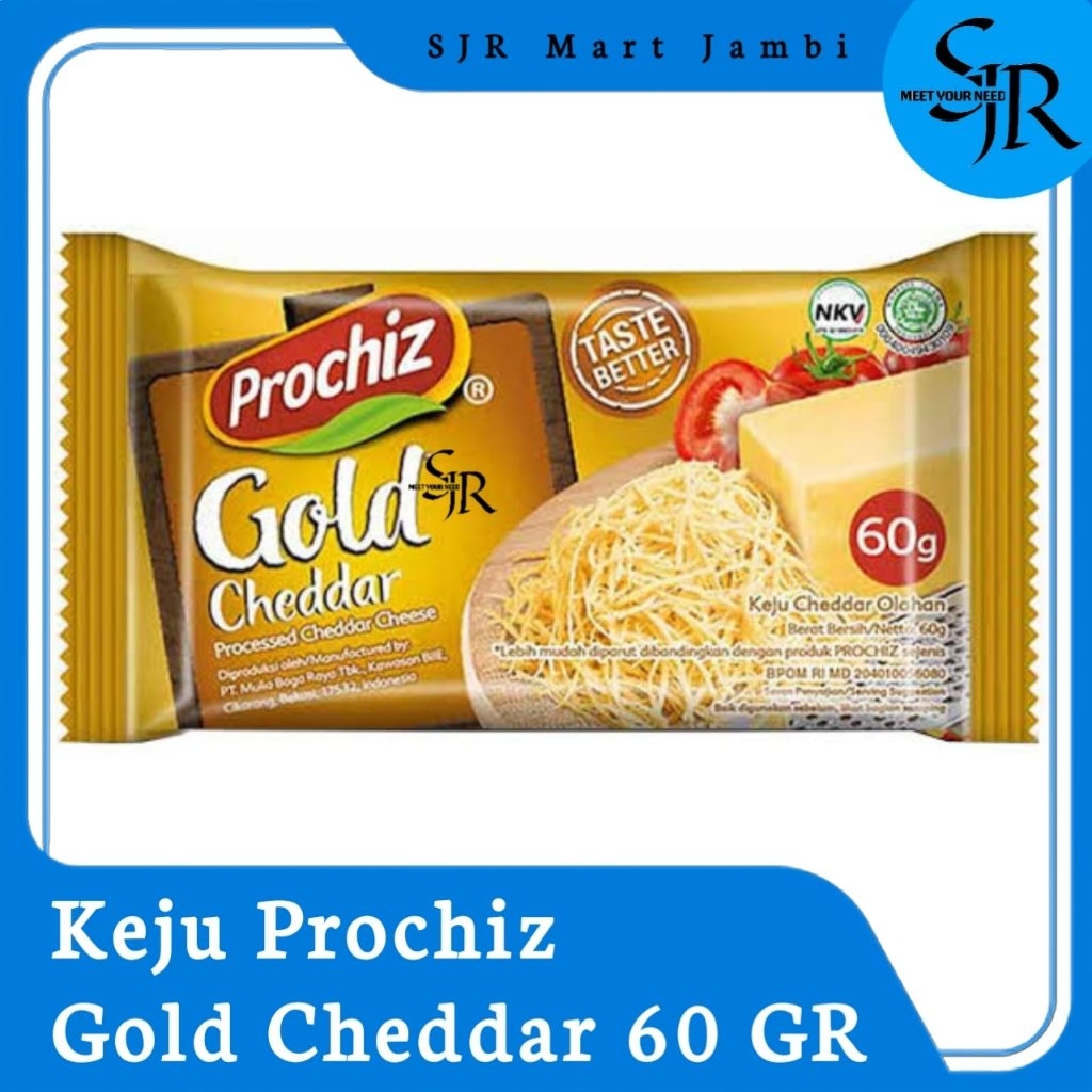

[Keju] Prochiz Gold Cheddar Keju | Kemasan 60gr