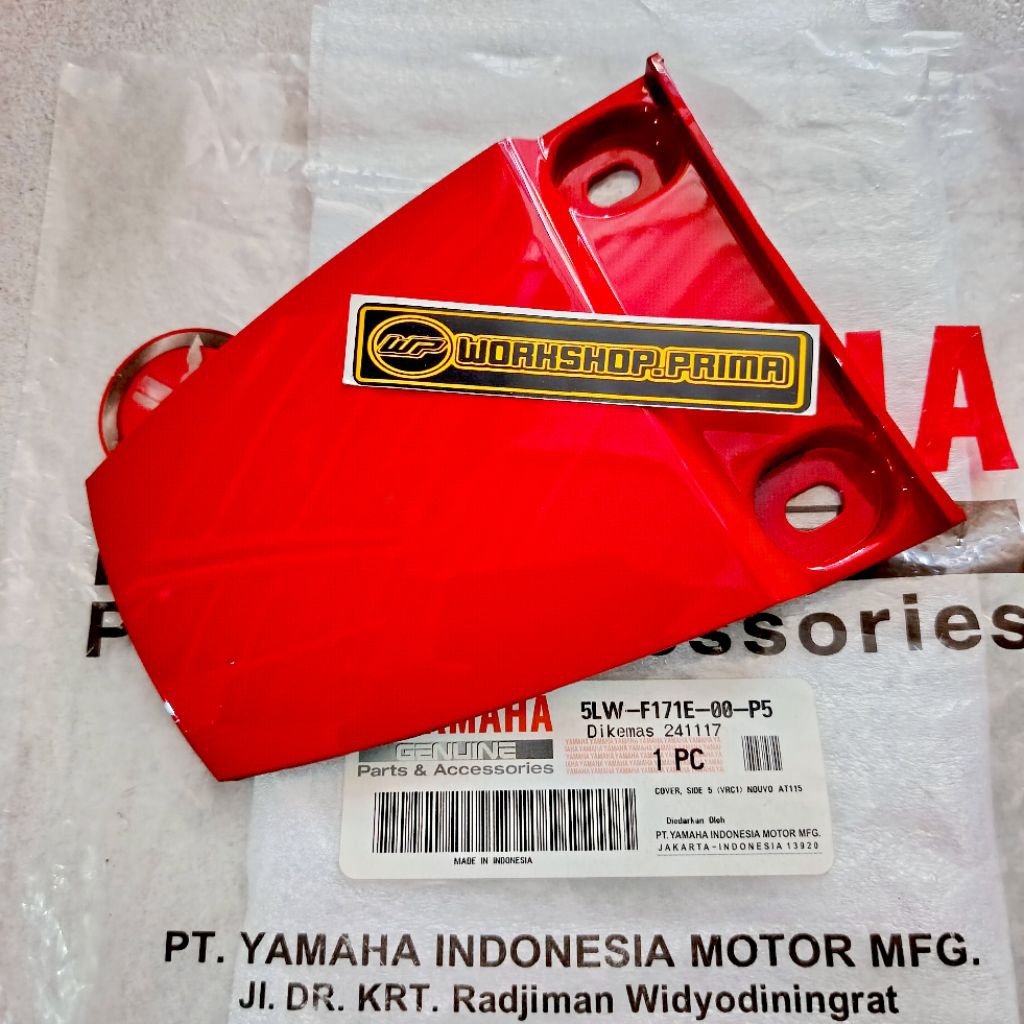 Sambungan 5LW Cover Body Bodi Belakang Pet Stop Nuvo Nouvo Nupo Lele Merah Cabe Ori Ygp