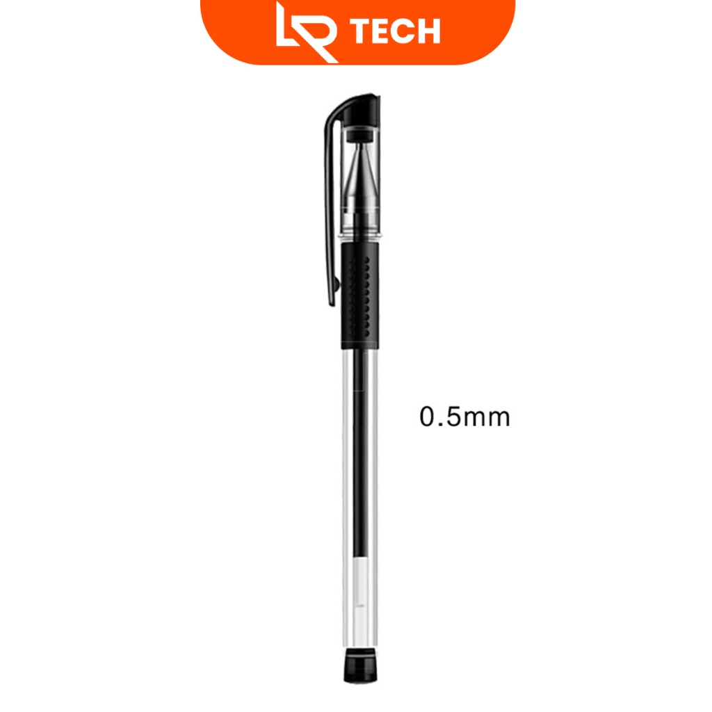 

LRTECH Pulpen Gel Tinta Hitam Cair Pena Alat Tulis Sekolah Bolpen Warna Hitam - PT01