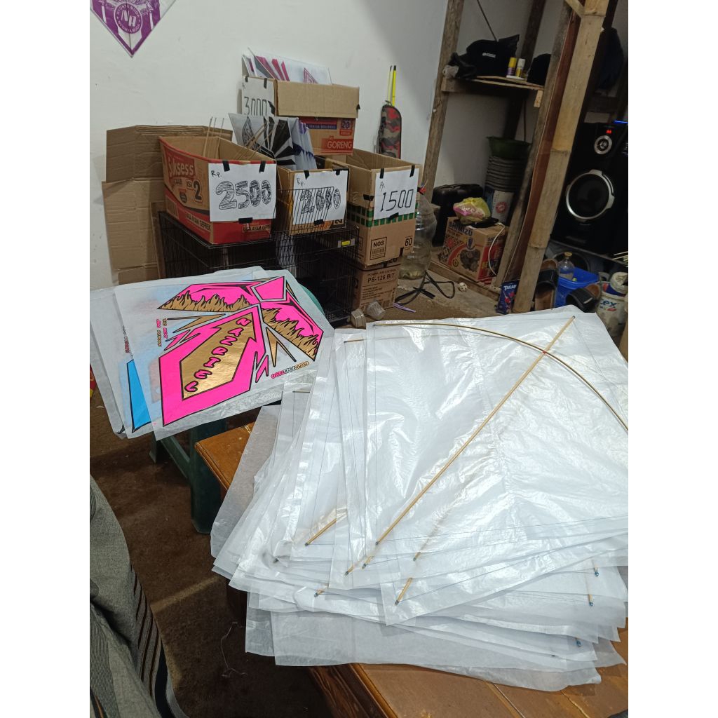 layangan standart aduan(sagen) polos tanpa motif