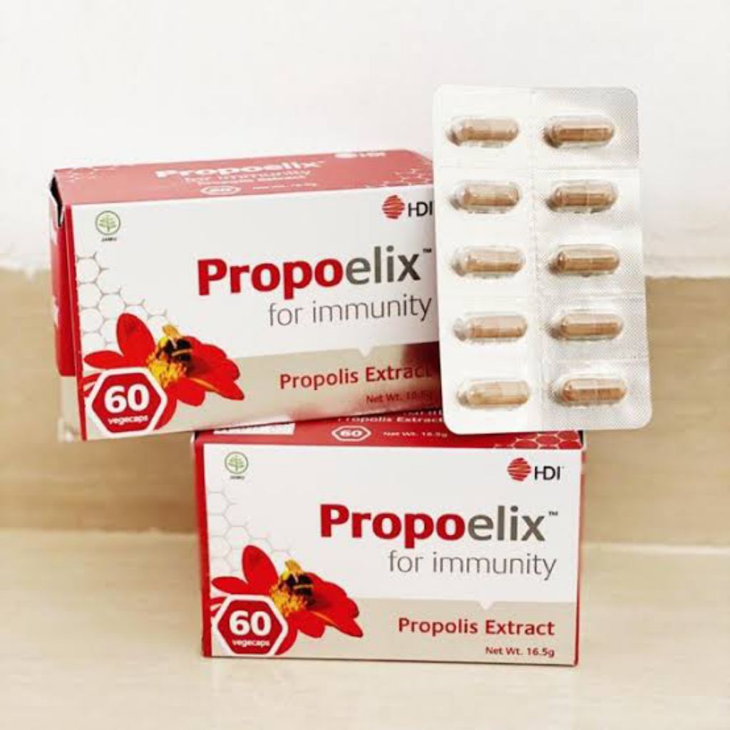 HDI PROPOELIX 60 vegecaps - suplemen kesehatan 60 kapsul - propolis extract - for immunity