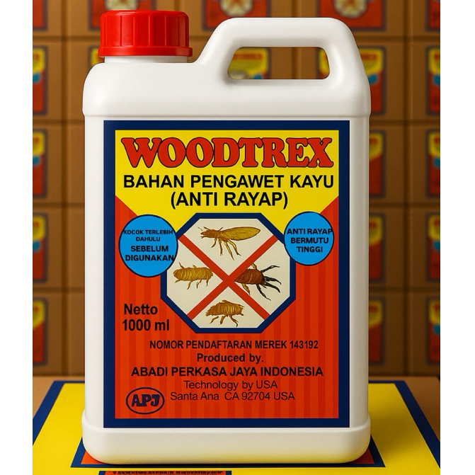 Anti Rayap Kayu & Tanah WOODTREX 1000ml – Obat Rayap Cair Pembasmi & Pencegah Rayap