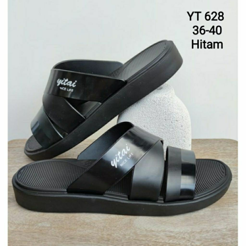 Sandal  Selop Silang Wanita Yitai Sendal EVA  Kasual Berbahan Empuk Ringan