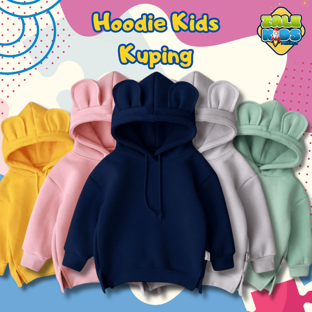 Hoodie Anak Kuping Laki Laki Perempuan Sweater Jaket Anak Kuping Lucu Cewek Cowok
